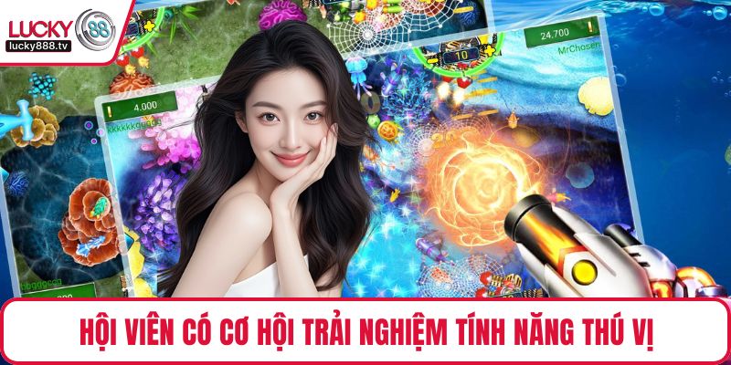 Hội viên có cơ hội trải nghiệm tính năng săn bắt thú vị